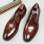 Harrison Men's Perforated Leather Dress Shoe