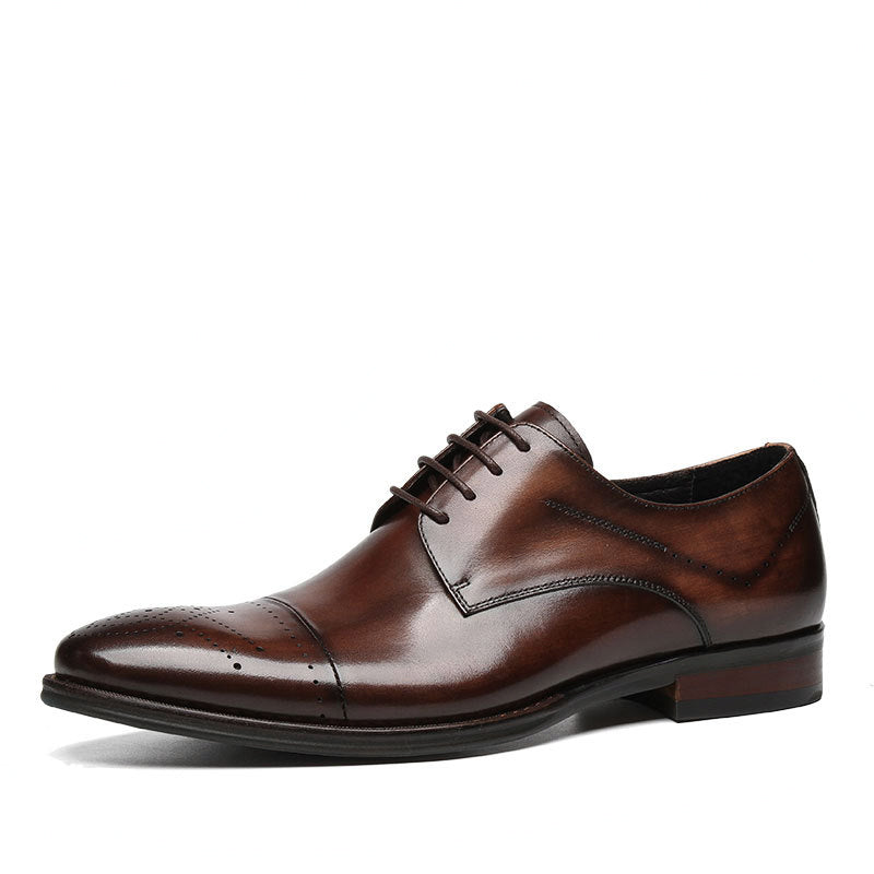 Harrison Men's Perforated Leather Dress Shoe