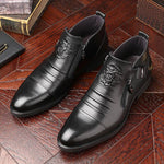 Maverick Double-Zip Leather Ankle Boots