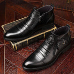 Maverick Double-Zip Leather Ankle Boots